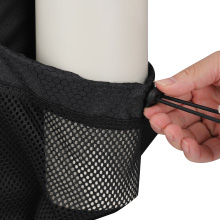 Adjustable side mesh pocket